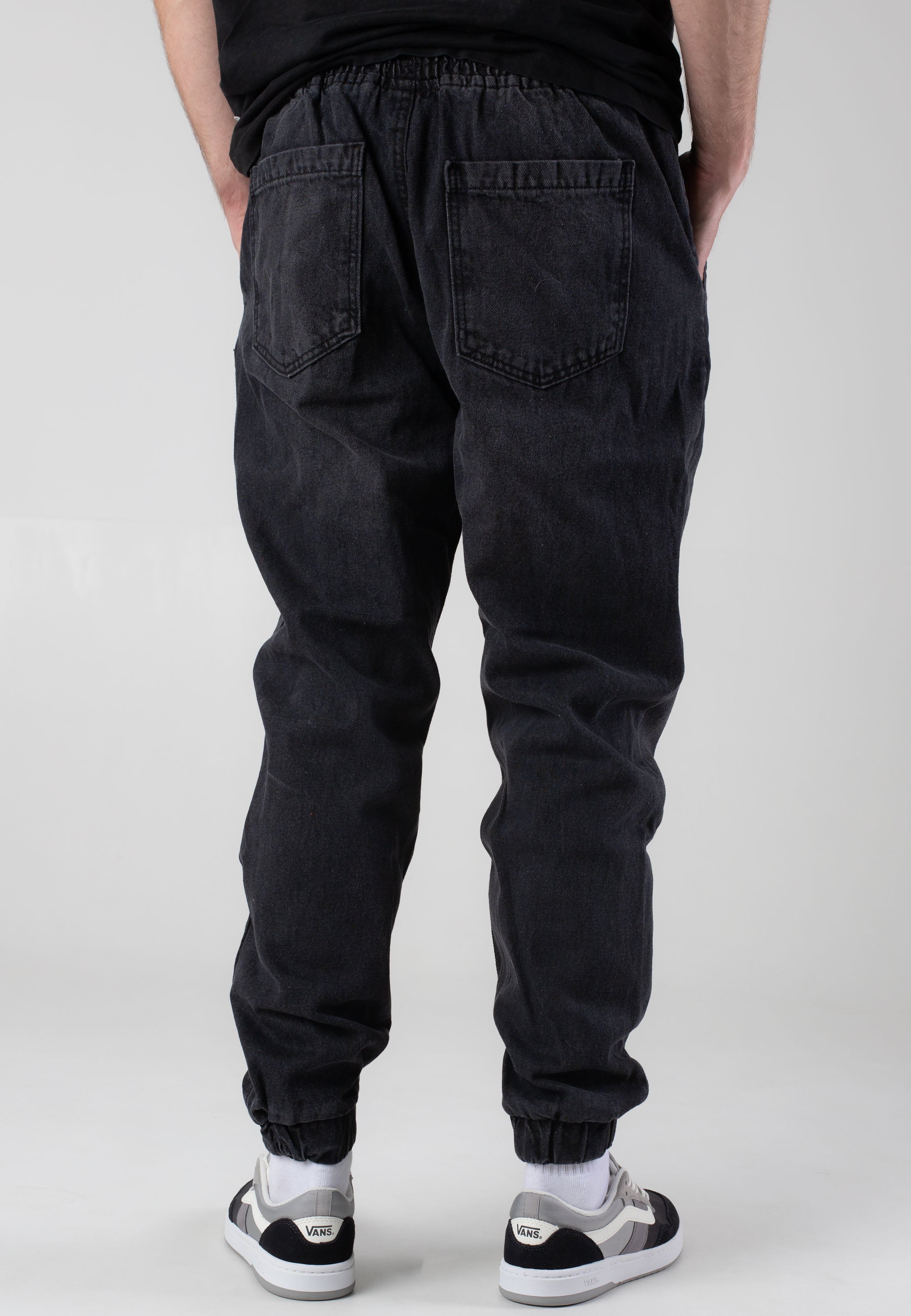 urban-classics-jogg-denim-black-washed-pantalon-jogger-noir image 2