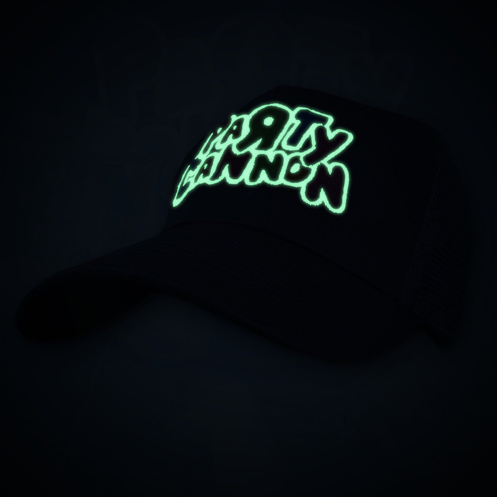 party-cannon-logo-casquette-trucker-phosphorescente image 2