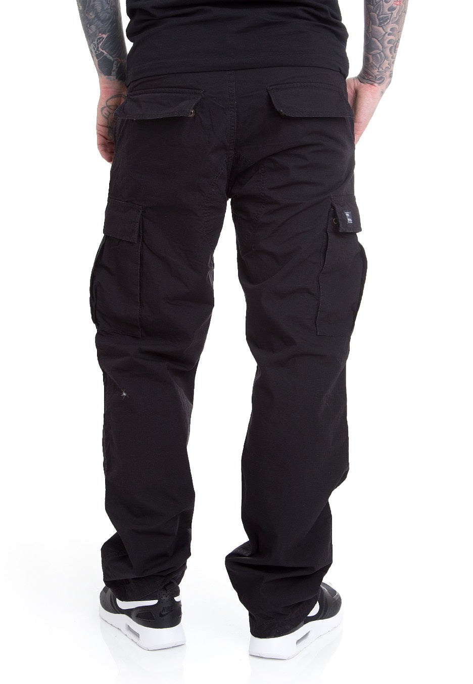 vintage-industries-tyrone-bdu-pantalon-cargo-noir image 4