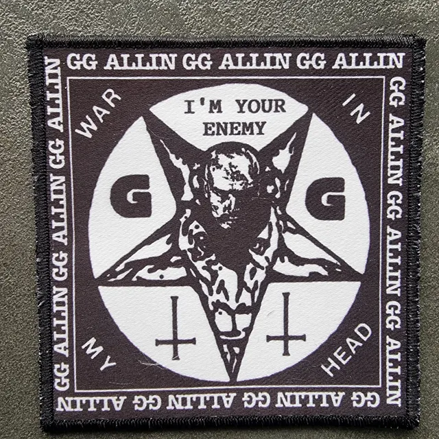 gg-allin-war-in-my-head-patch-tiss-punk-hardcore image 1