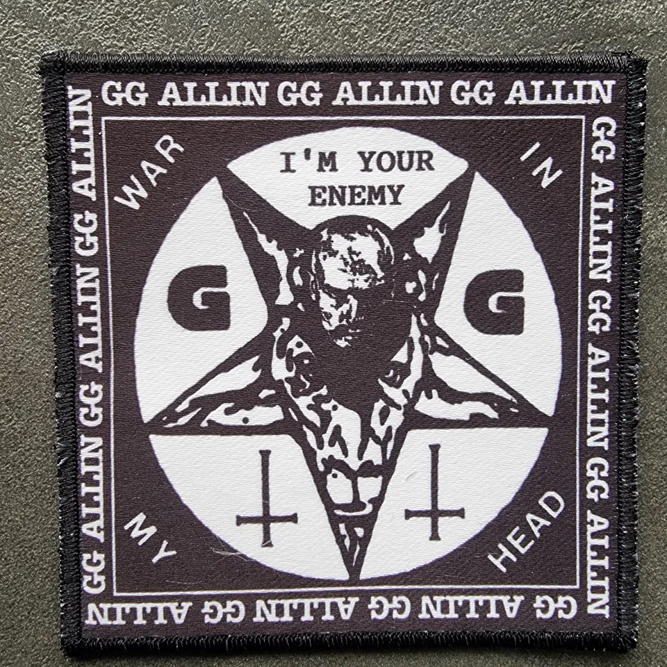 gg-allin-war-in-my-head-patch-tiss-punk-hardcore image 1