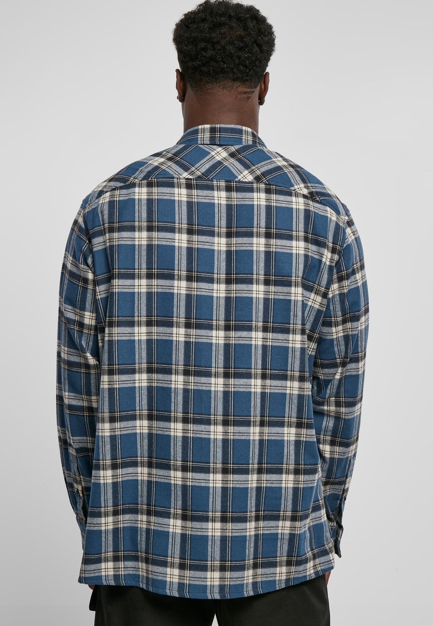 urban-classics-lake-check-chemise-carreaux-bleue image 4