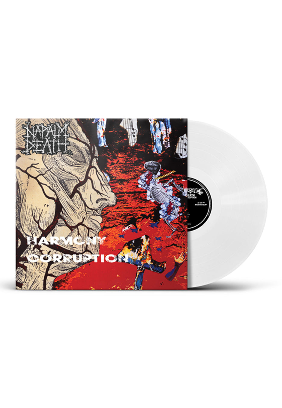 napalm-death-harmony-corruption-vinyle-blanc-death-metal image 1