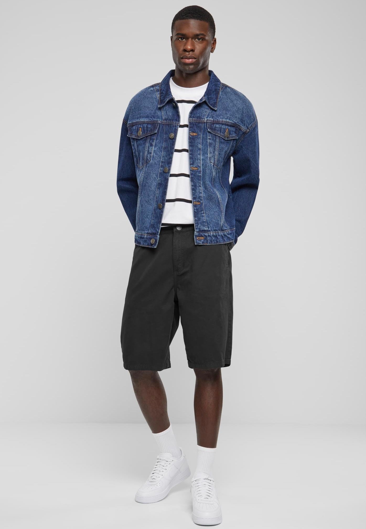 urban-classics-heavy-ounce-boxy-veste-jean-mid-blue-washed image 5