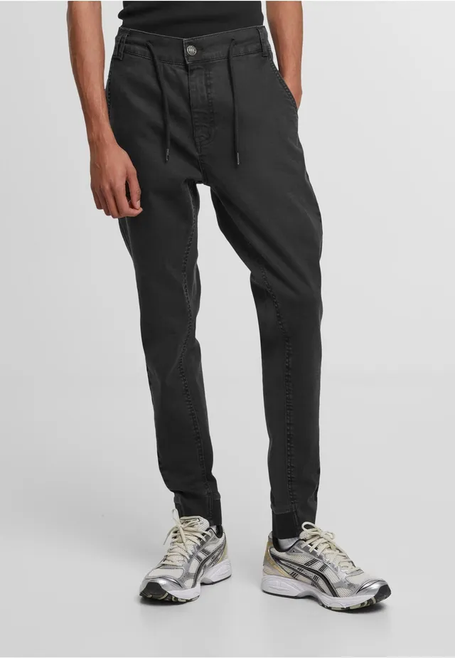 urban-classics-antifit-denim-black-washed-jean-homme image 1