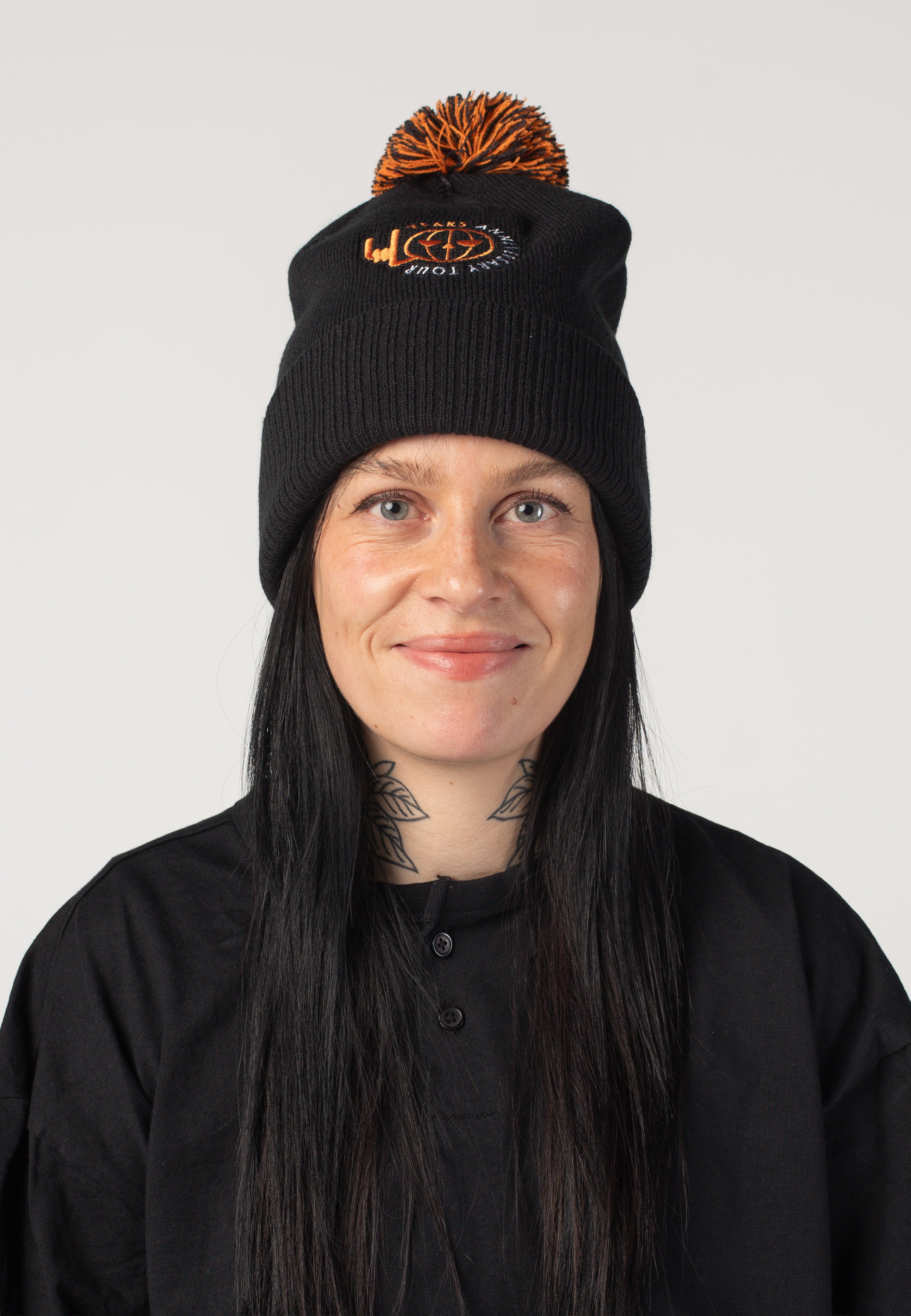 helloween-40-years-pumpkin-beanie-noir-pompon image 1