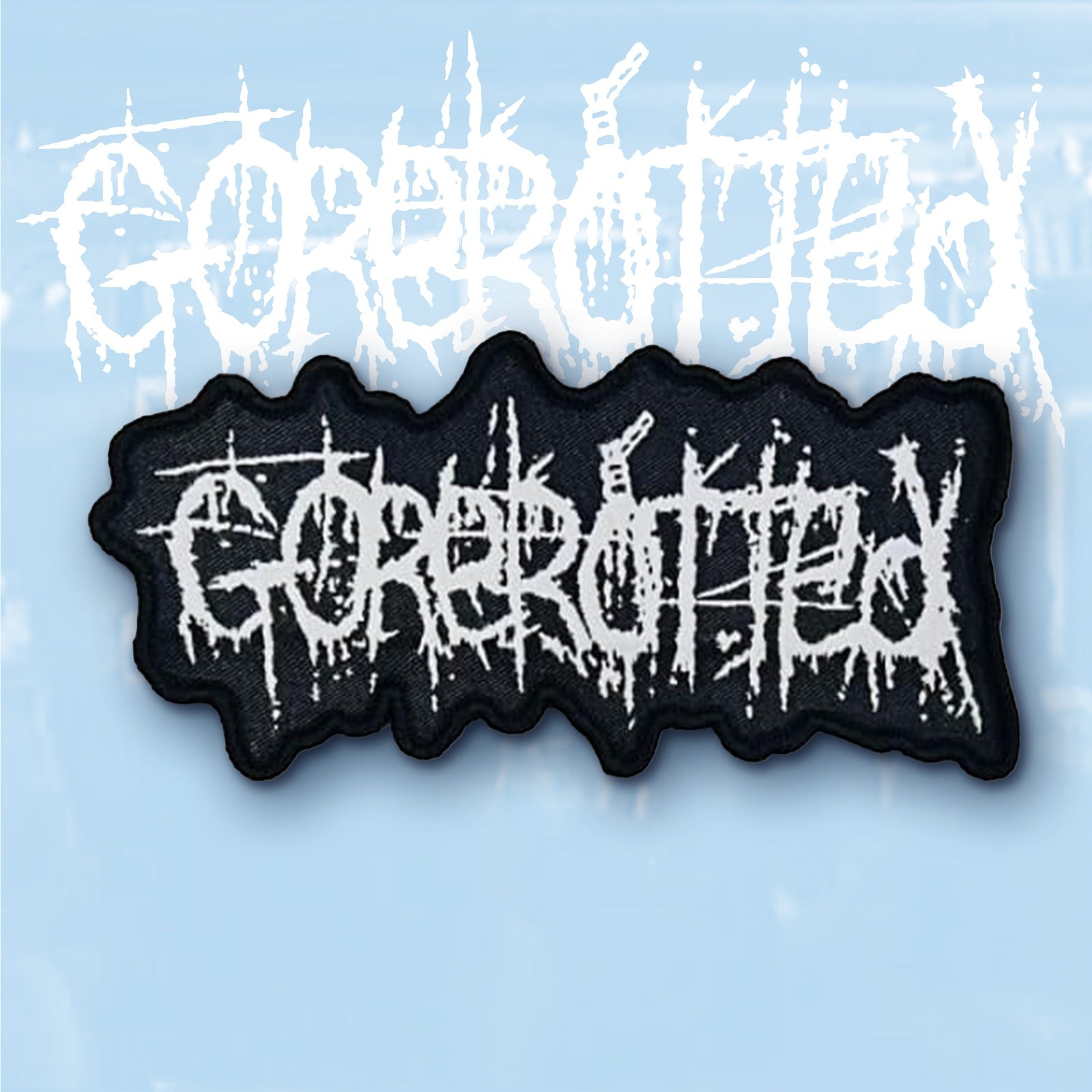 gorerotted-logo-patch-tiss-rouge-bordure-noire image 6