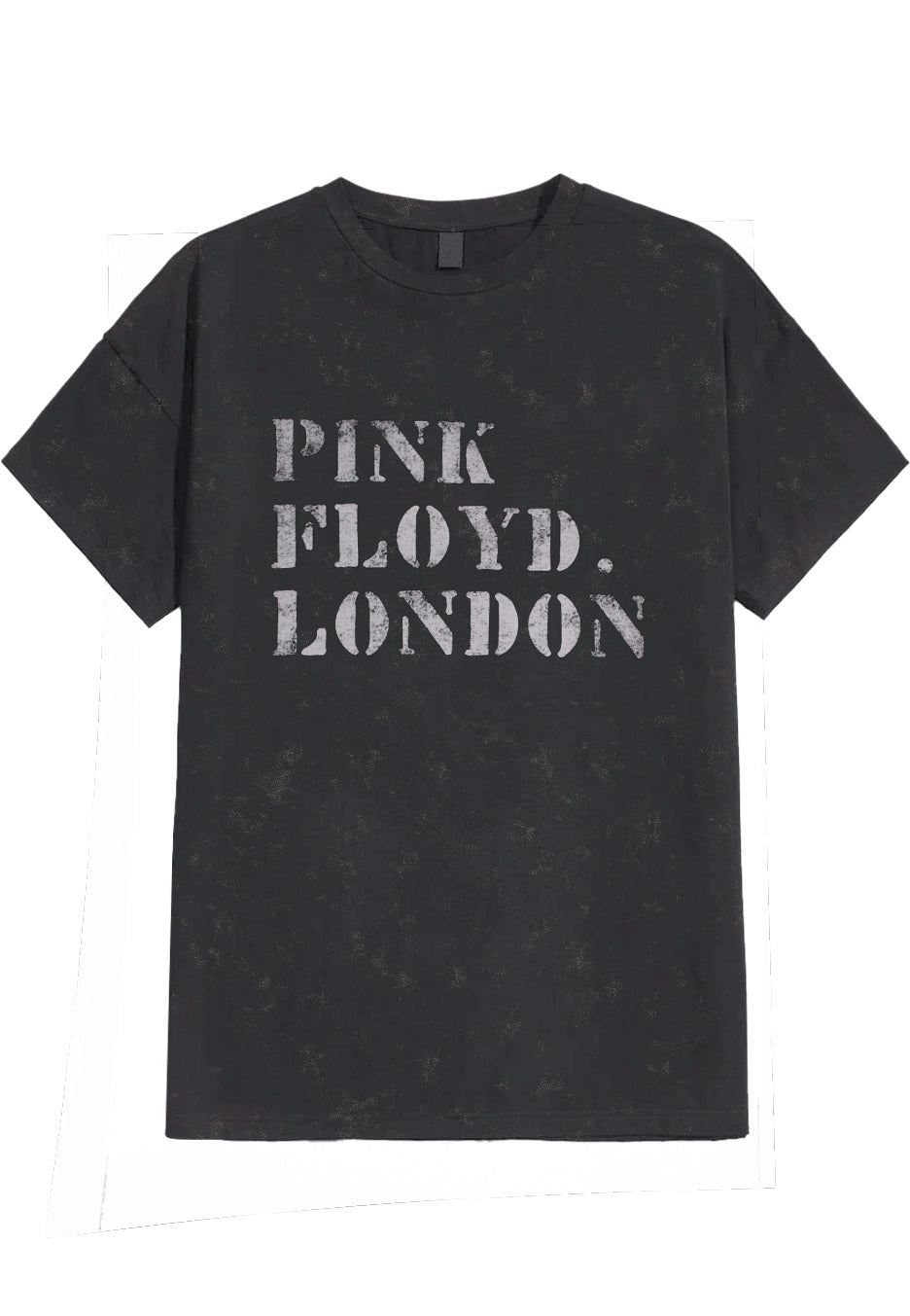 pink-floyd-stencil-logo-t-shirt-homme-noir image 2