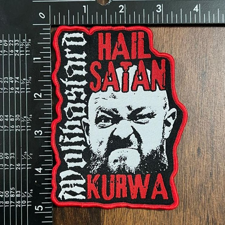 wolfbastard-hail-satan-kurwa-patch-tiss-bordure-noire image 7