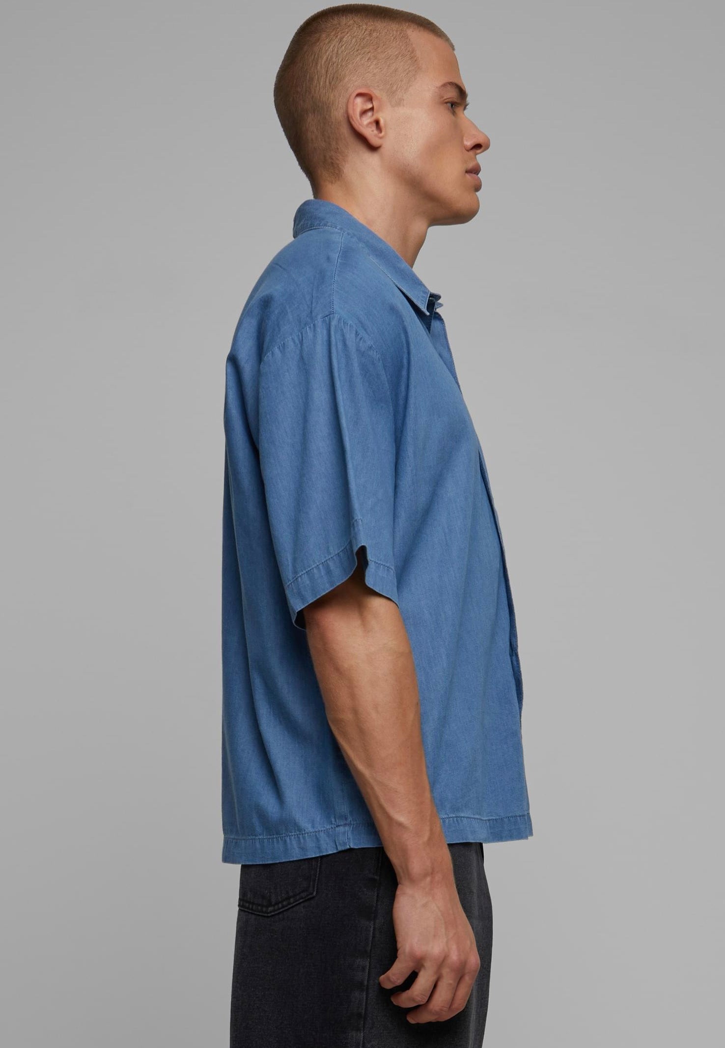 urban-classics-lightweight-denim-chemise-bleu-skyblue-homme image 3