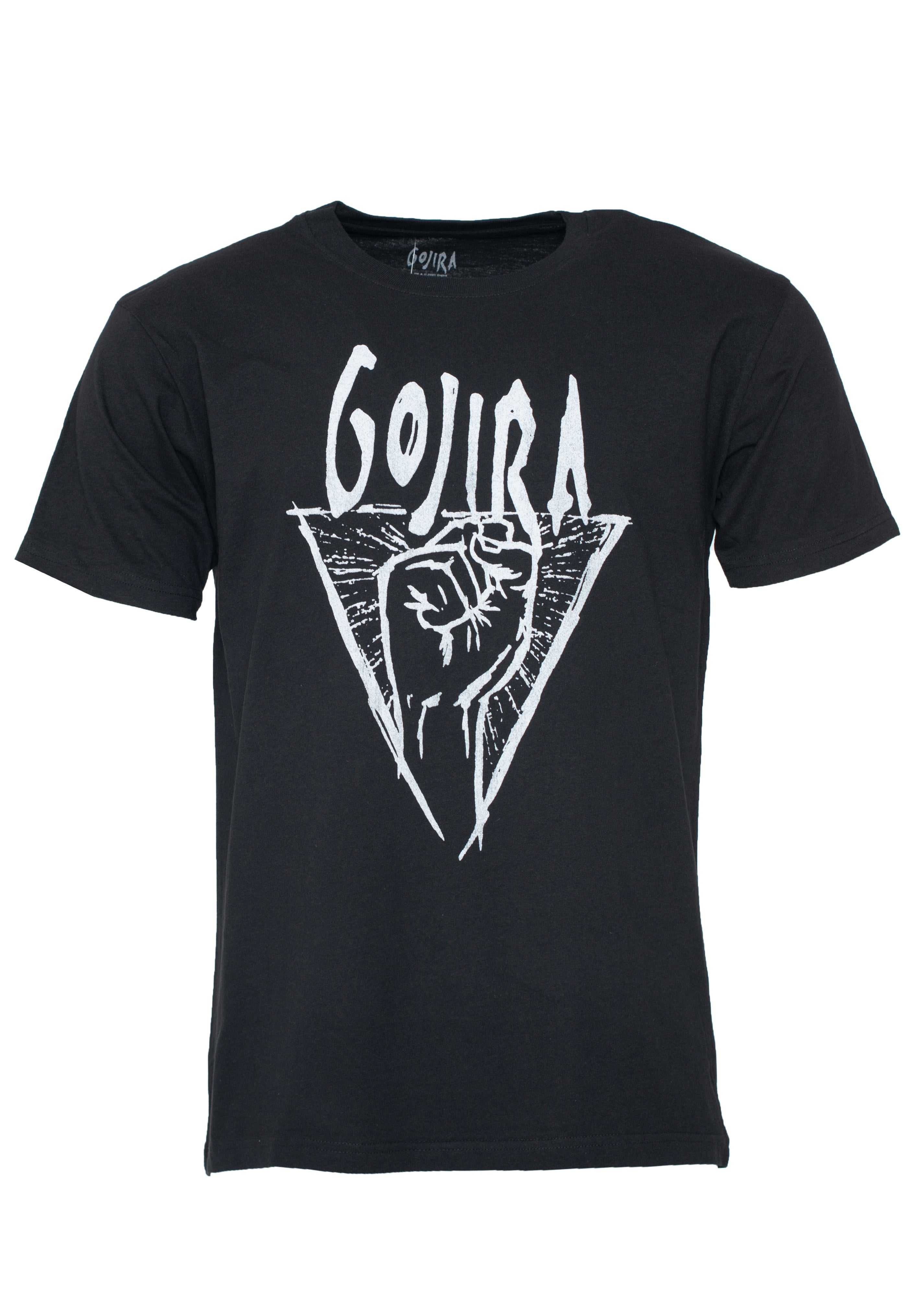 gojira-grey-power-glove-t-shirt-noir-taille-l image 1
