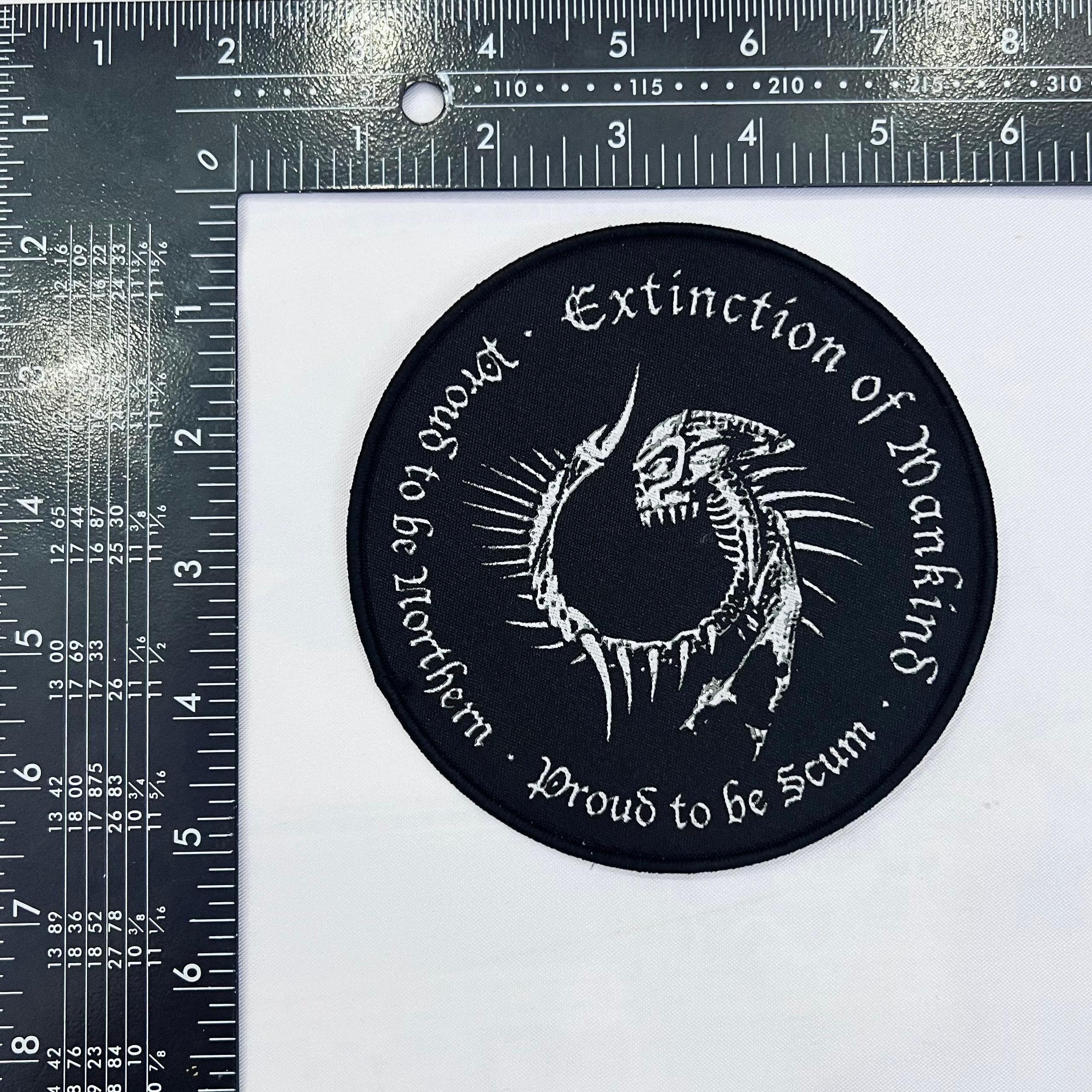 extinction-of-mankind-proud-to-be-scum-patch-tiss-bordure-noire image 3