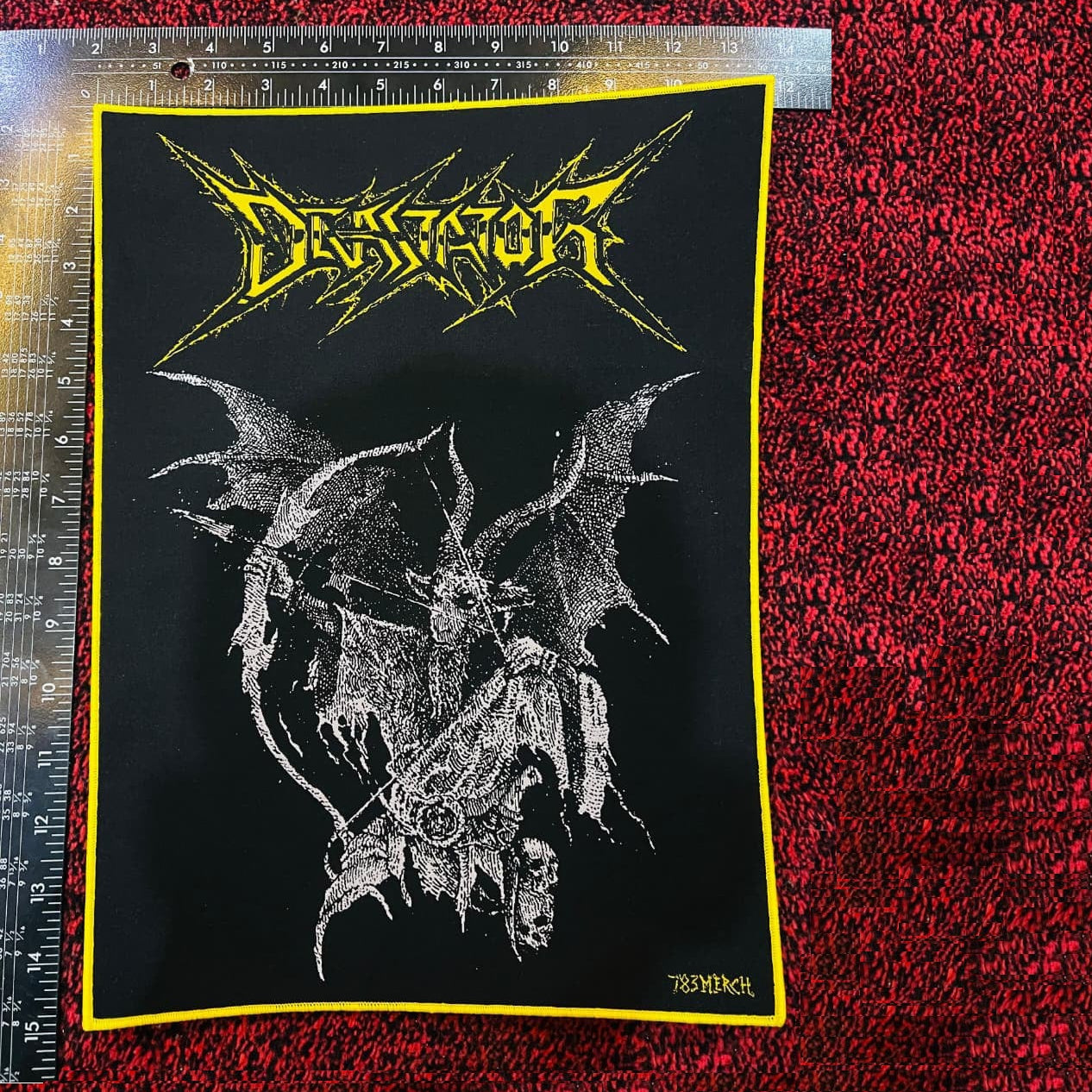 devastator-fallen-angel-backpatch-tiss-bordure-noire image 5