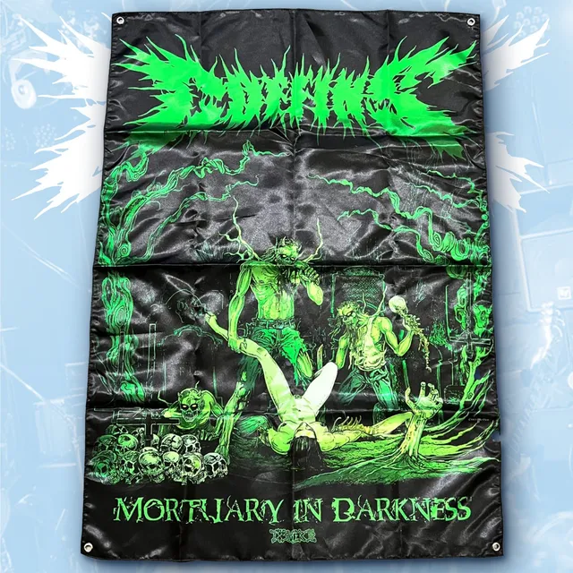 coffins-mortuary-in-darkness-drapeau-mural-100x70-cm-tissu image 1