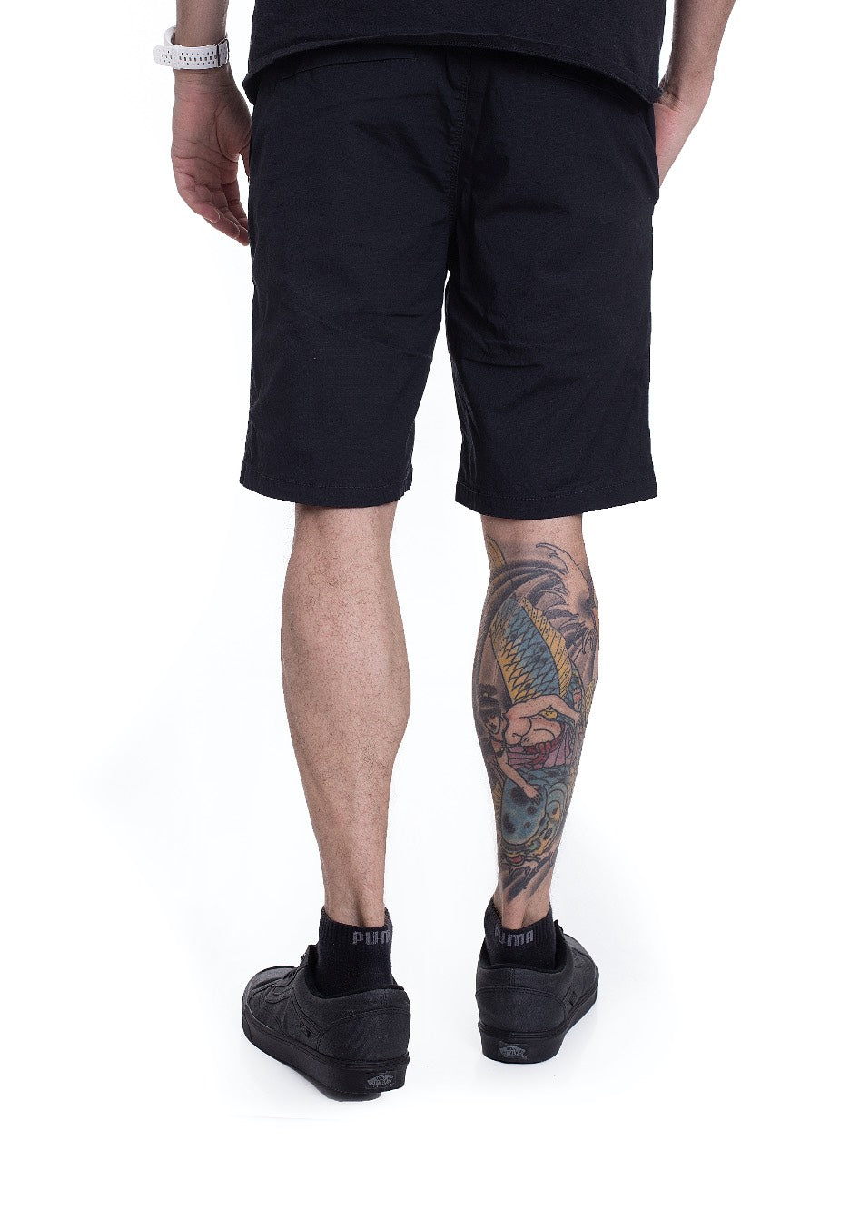 vintage-industries-kaiden-steel-short-gris-homme-coupe-droite image 3