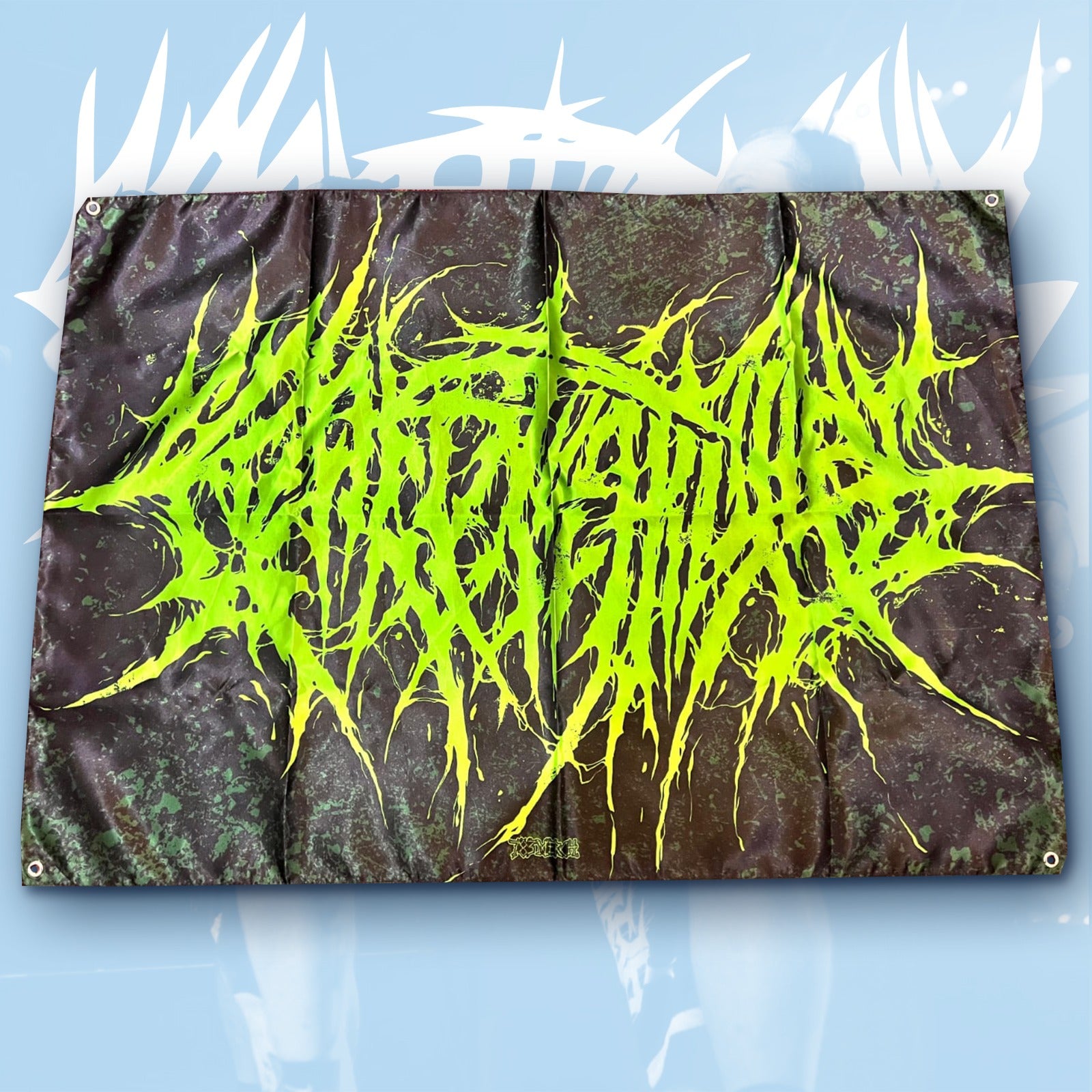 crepitation-logo-drapeau-mural-textile-100x70-cm image 1