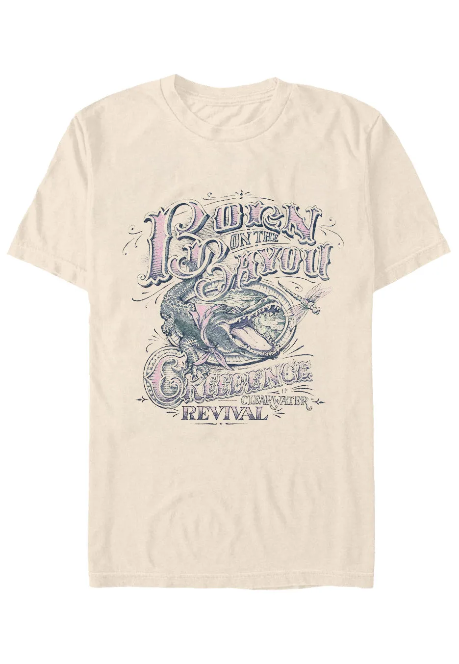 creedence-clearwater-revival-born-on-the-bayou-t-shirt-sable-homme image 1