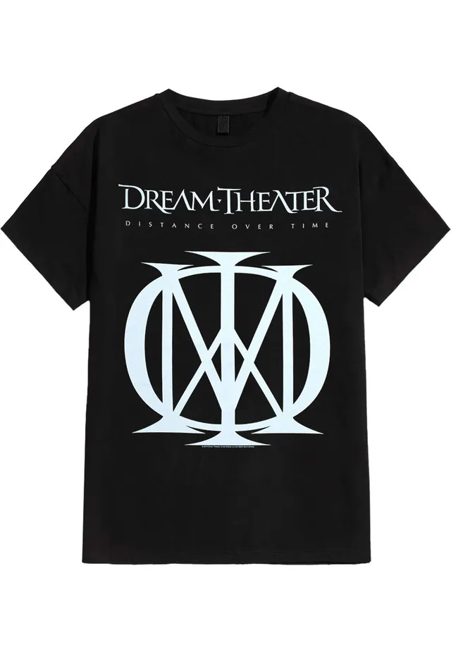 dream-theater-distance-over-time-t-shirt-noir-logo-prog-metal image 1
