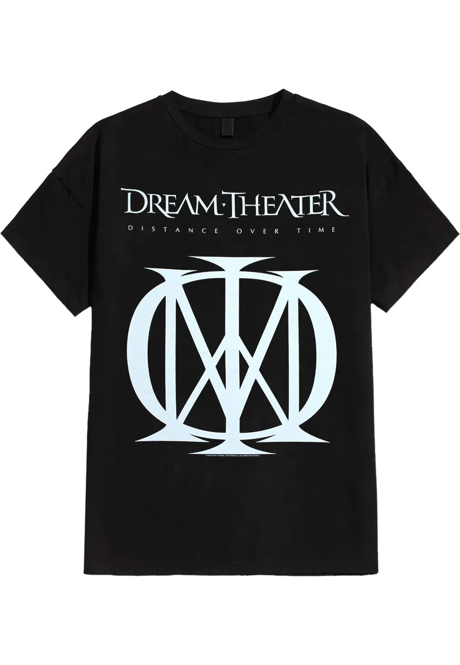 dream-theater-distance-over-time-t-shirt-noir-logo-prog-metal image 1