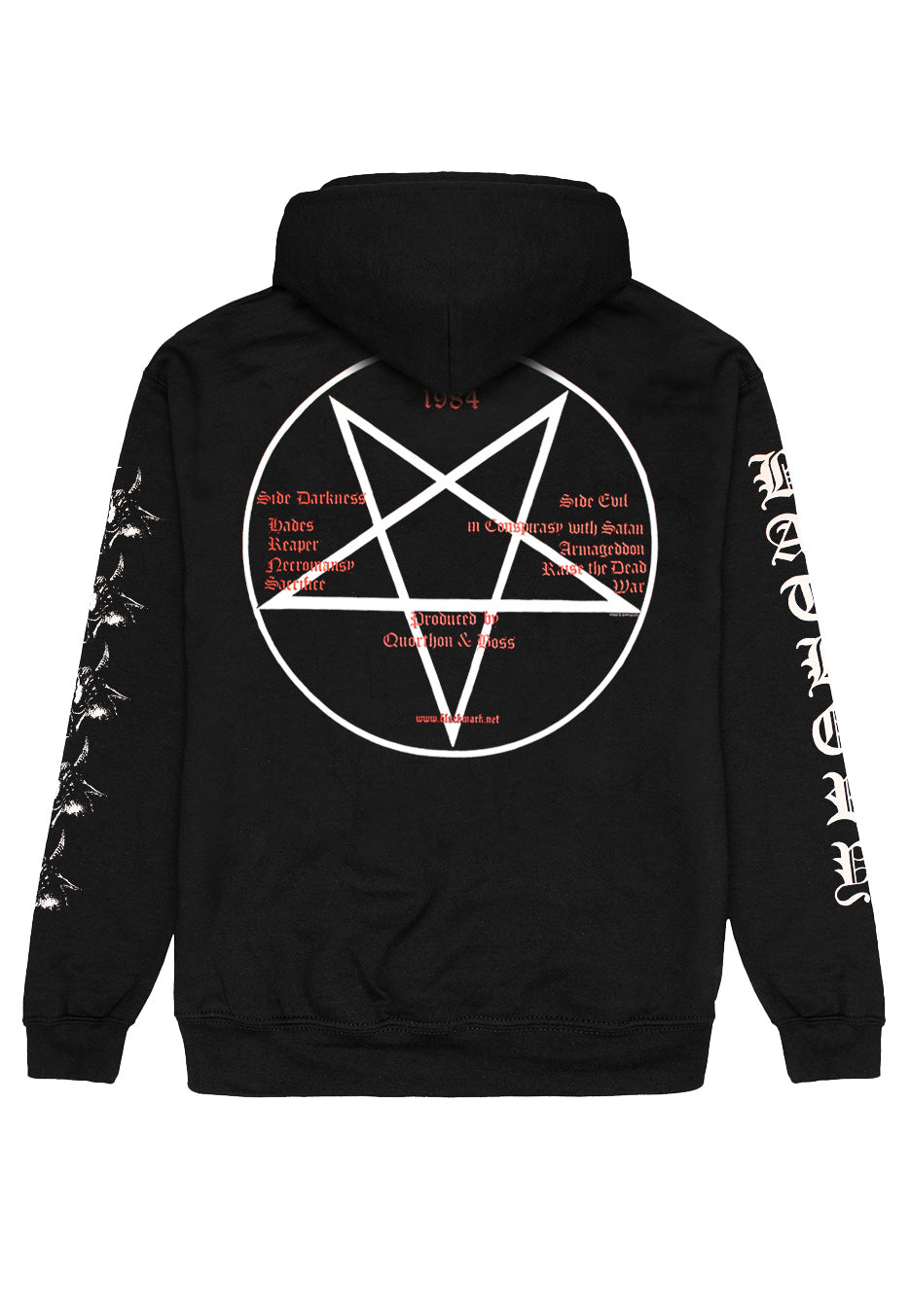 bathory-goat-sweat-capuche-noir-homme image 2