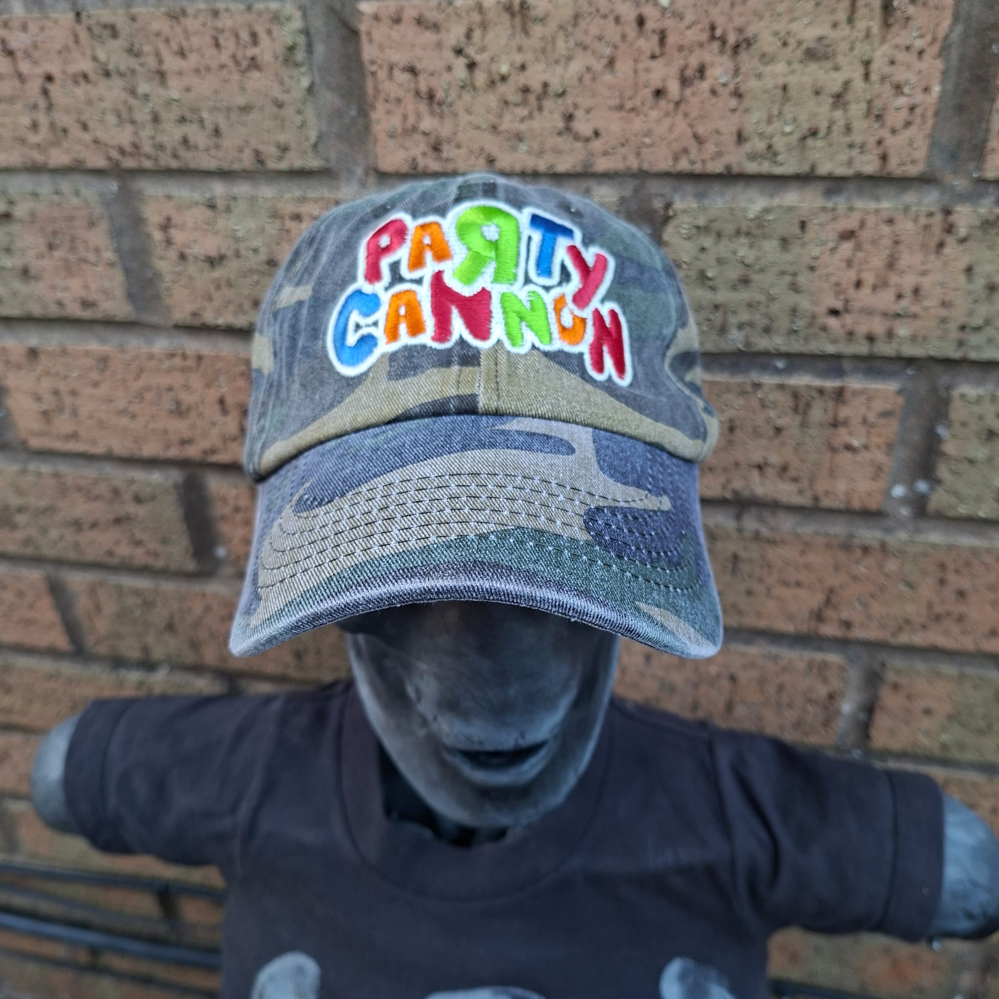party-cannon-glow-in-the-dark-casquette-dad-camo-vert image 3