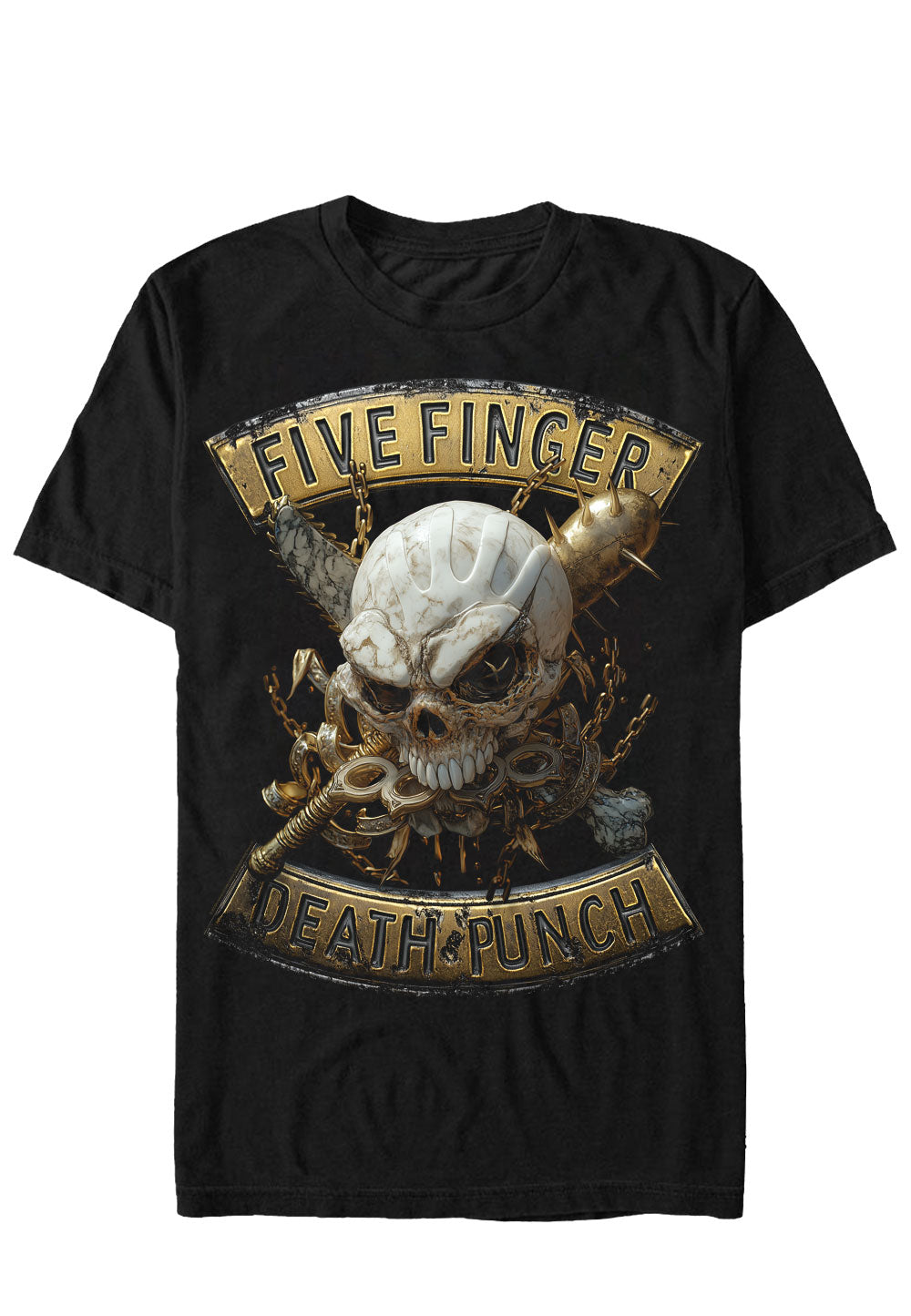 five-finger-death-punch-golden-horde-t-shirt-noir-homme image 1