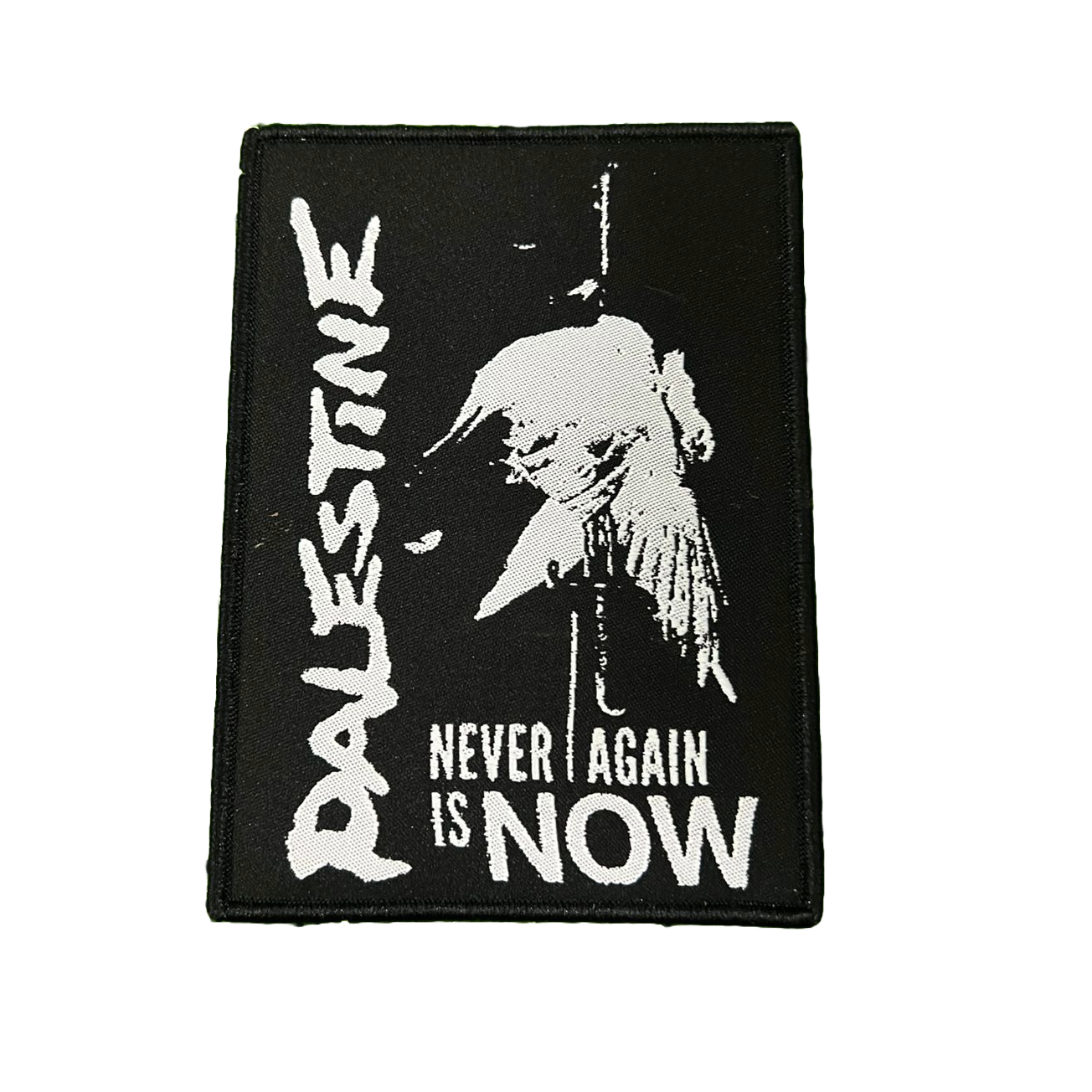 palestine-never-again-is-now-lot-drapeau-tissu-100x70-patch image 3