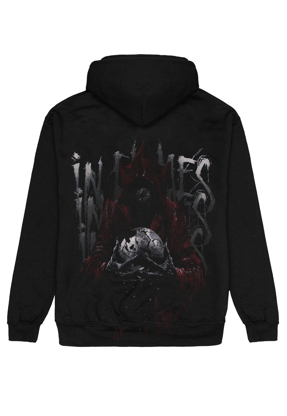 in-flames-jester-drip-hoodie-sweat-capuche-noir-death-metal image 2
