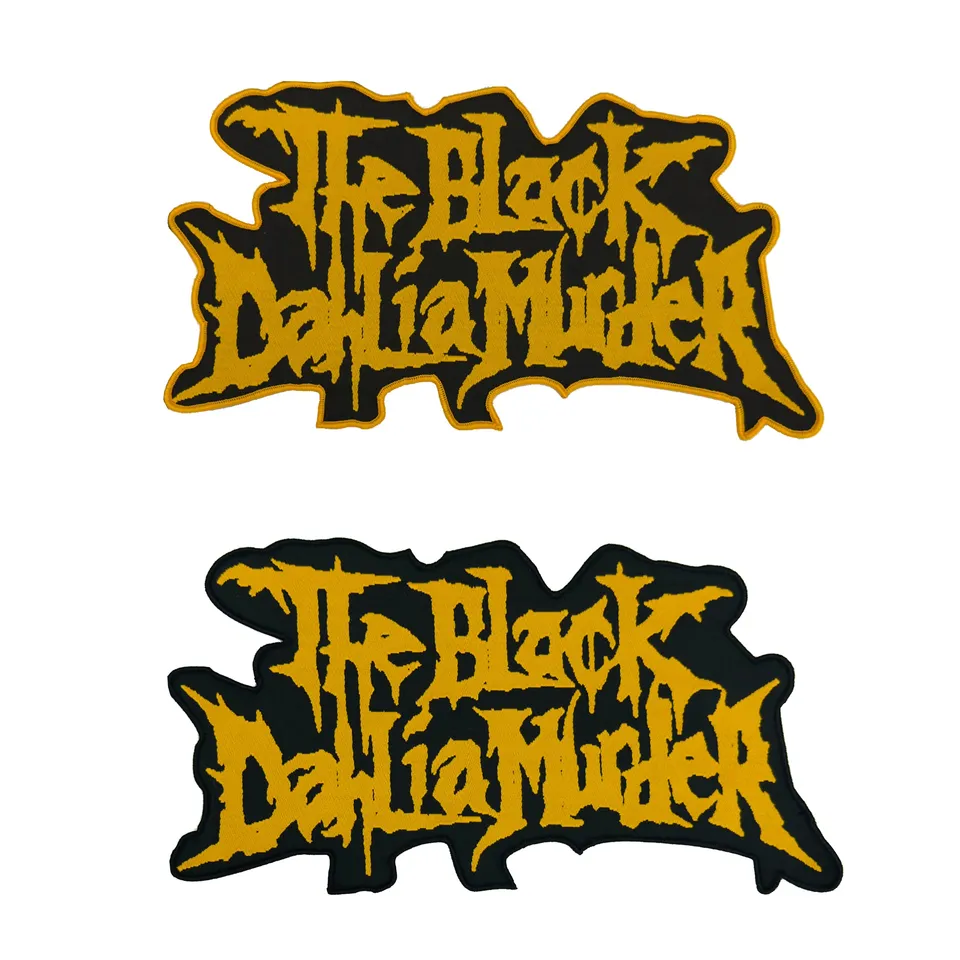 the-black-dahlia-murder-logo-patch-surdimensionn-bordure-noire image 1