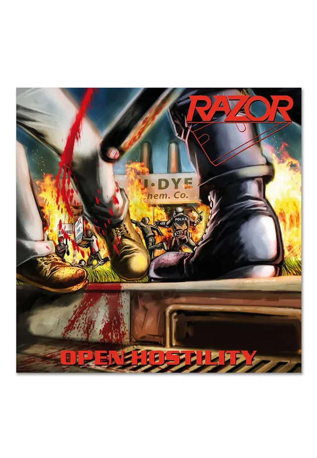 razor-open-hostility-vinyle-jaune-noir-galaxy-thrash-limit image 1