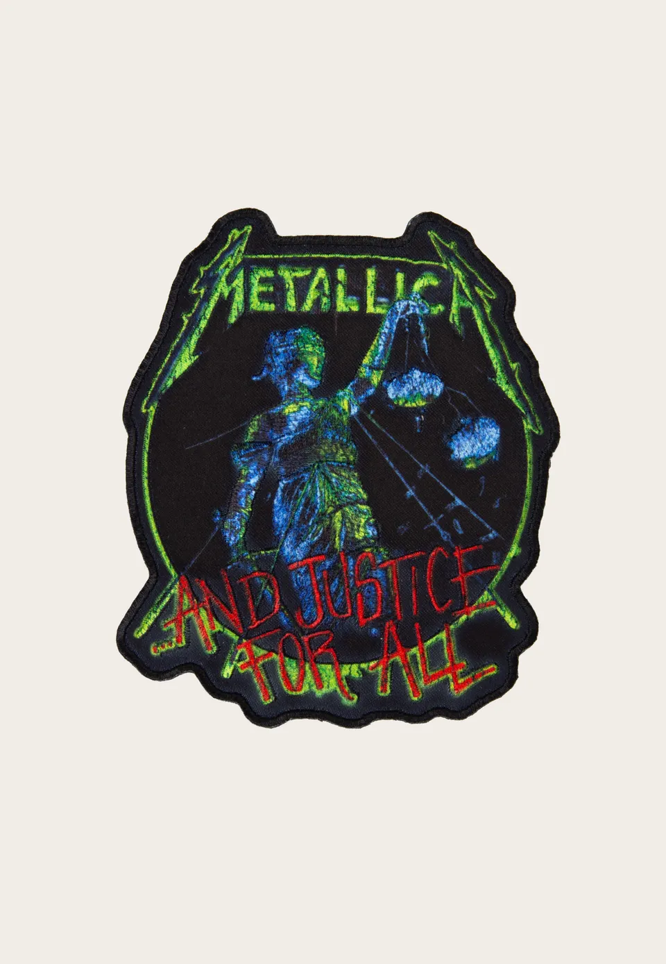 metallica-vintage-justice-for-all-patch-thrash-metal image 1