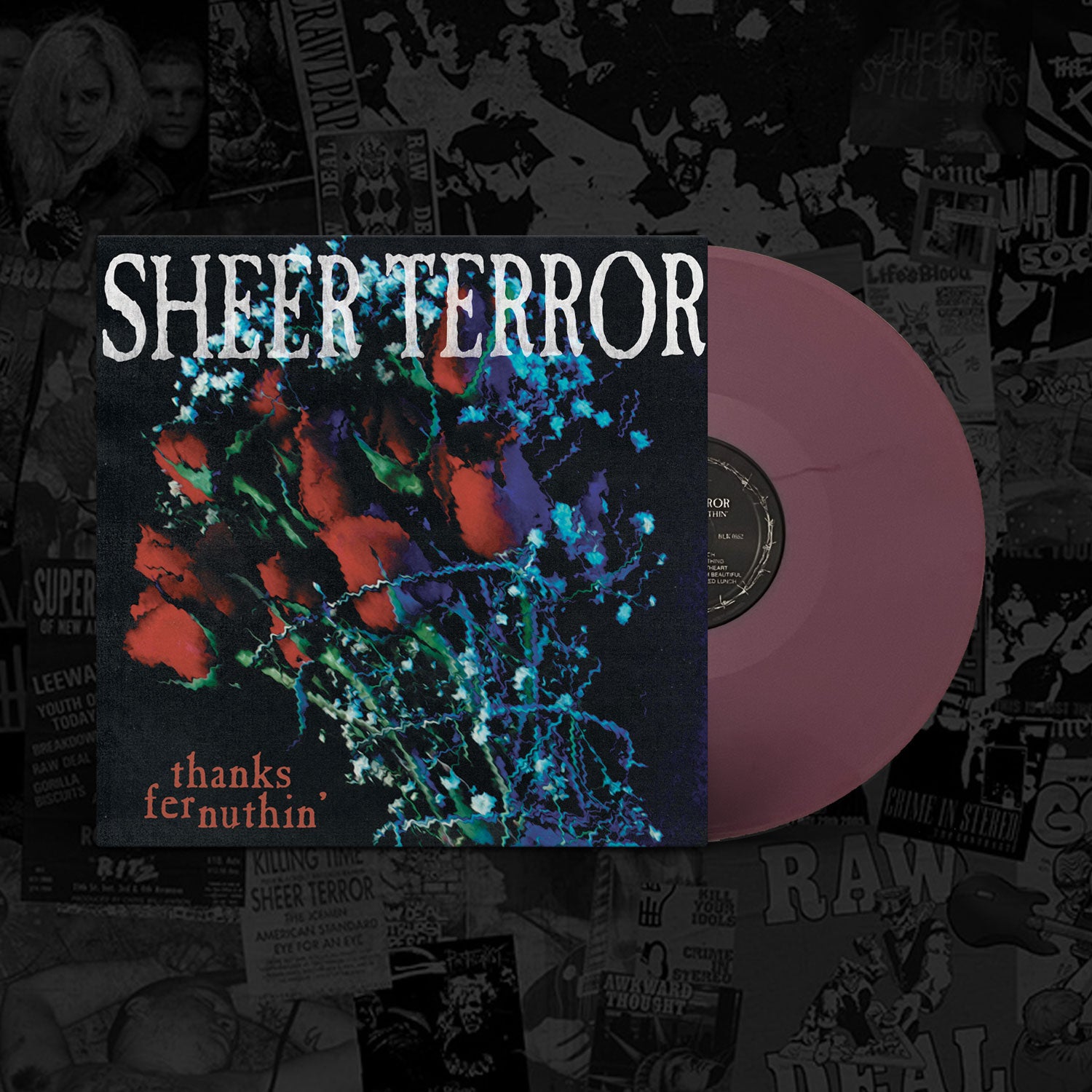 blackout-sheer-terror-thanks-fer-nuthin-vinyle-lp-swirl-bleu image 4