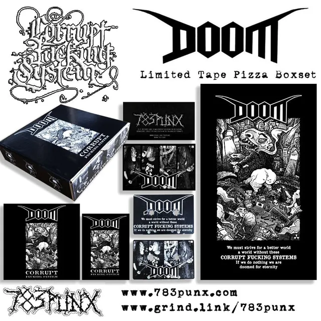 783punx-doom-corrupt-system-coffret-cassette-1st-press image 1