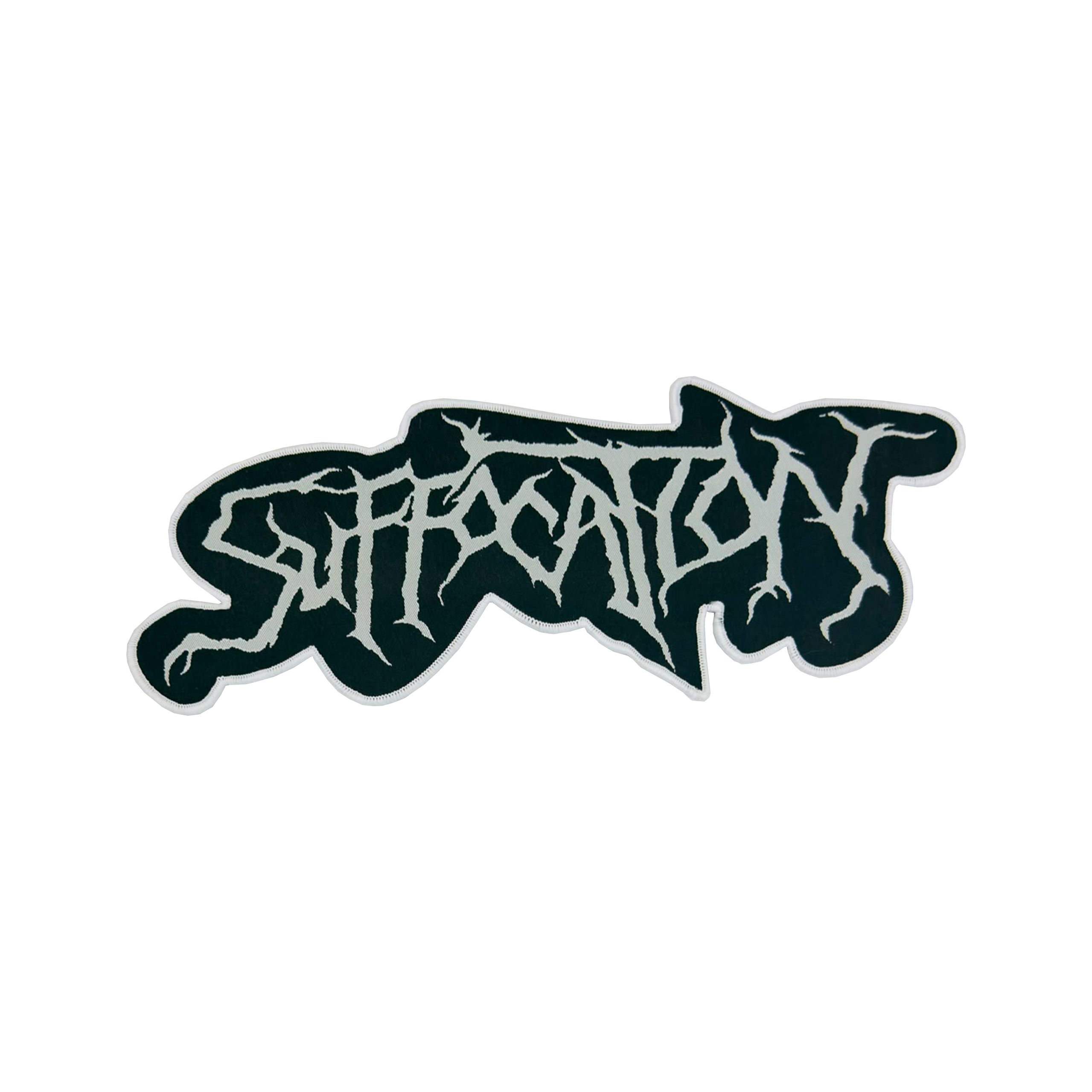 suffocation-logo-patch-tiss-oversize-bordure-noire image 4