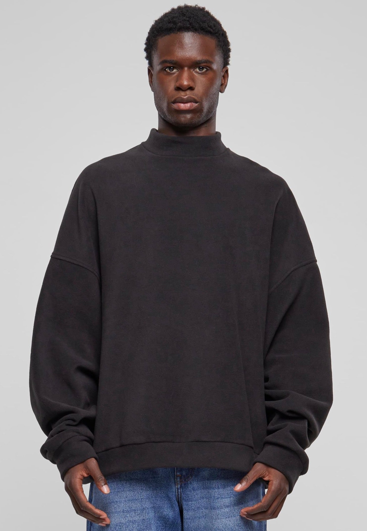 urban-classics-oversized-polar-fleece-sweater-noir-s-xxl image 1