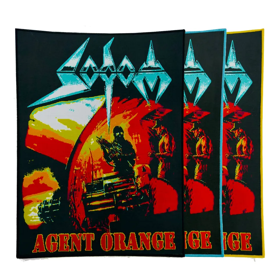 sodom-agent-orange-backpatch-dos-bordure-noire image 1