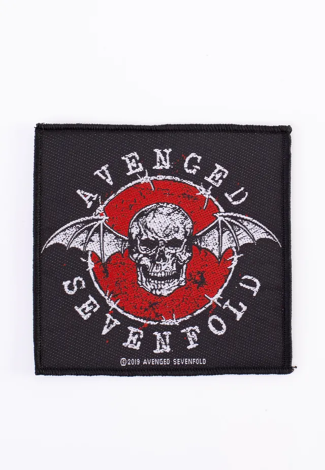 avenged-sevenfold-distressed-skull-patch-cusson-noir image 1