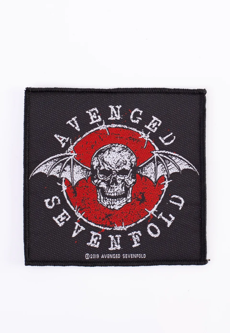 avenged-sevenfold-distressed-skull-patch-cusson-noir image 1
