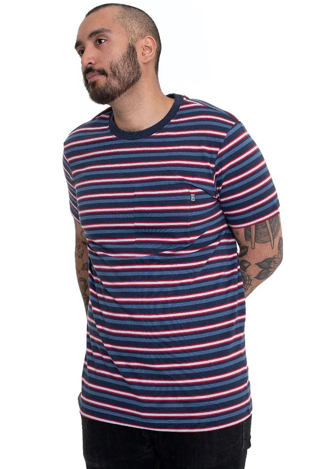 urban-classics-fast-stripe-pocket-t-shirt-bleu-marine image 1