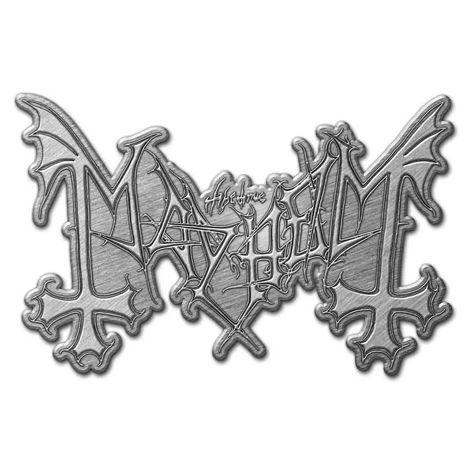 mayhem-pin-s-badge-mail-noir-black-metal image 1