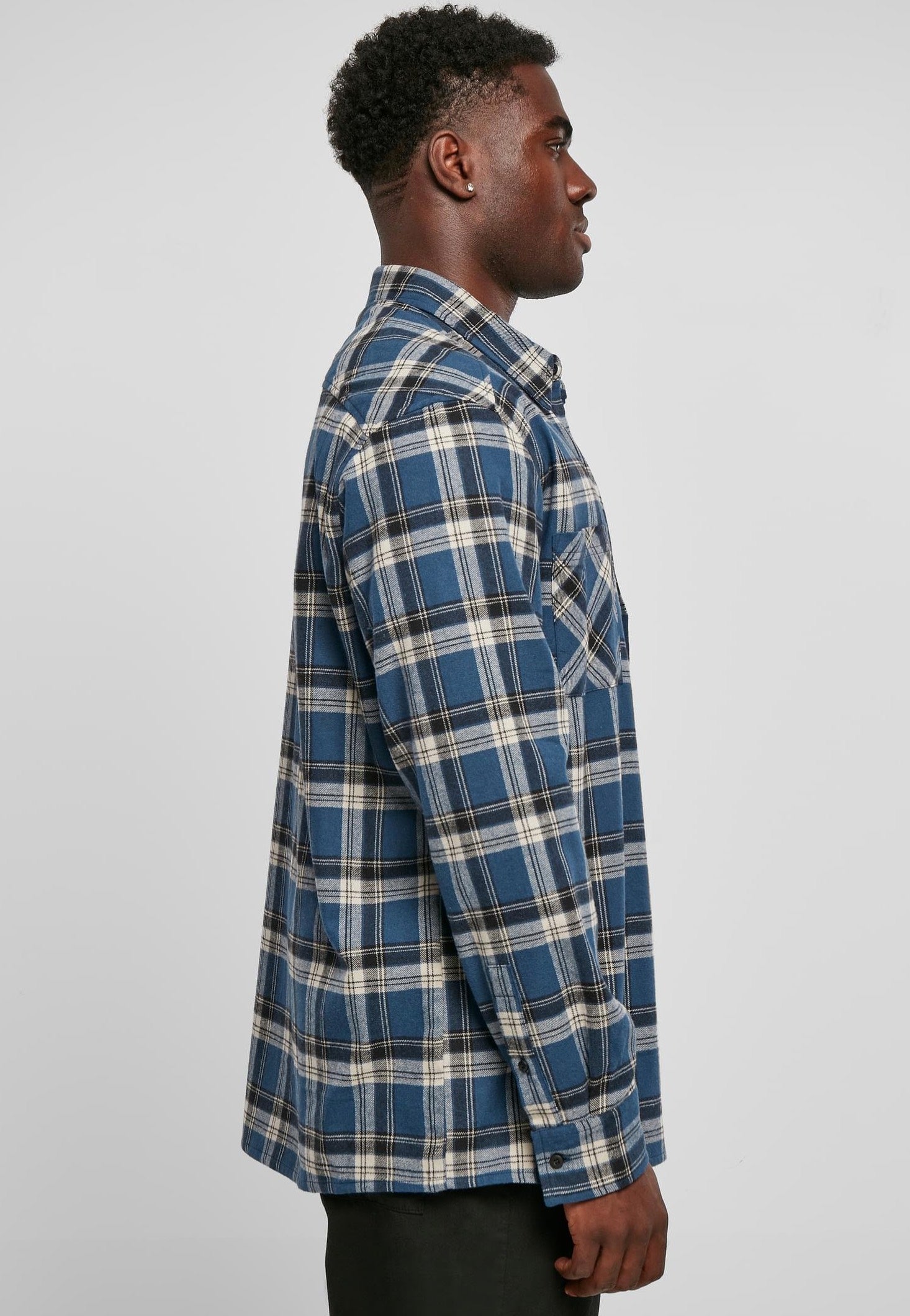 urban-classics-lake-check-chemise-carreaux-bleue image 3