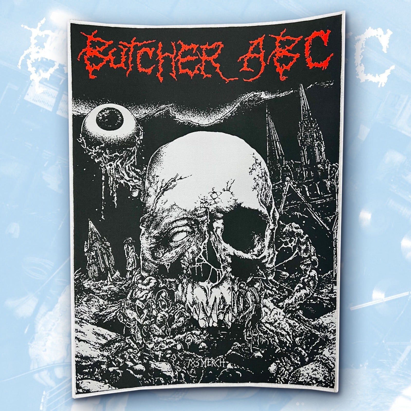 783punx-butcher-abc-north-of-hell-backpatch-tiss-bordure-noire image 4