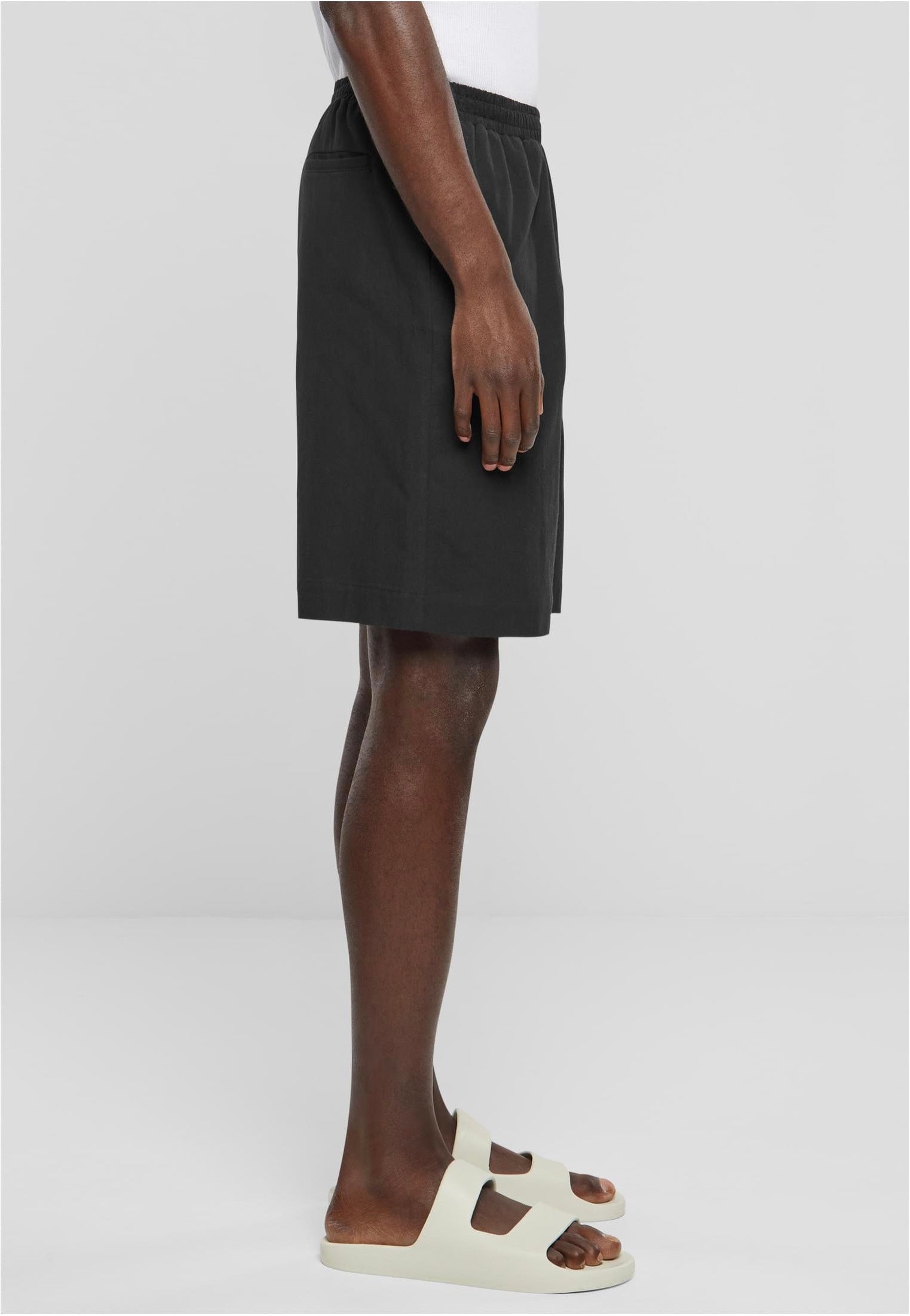 urban-classics-wide-crepe-short-noir-coton-homme image 3