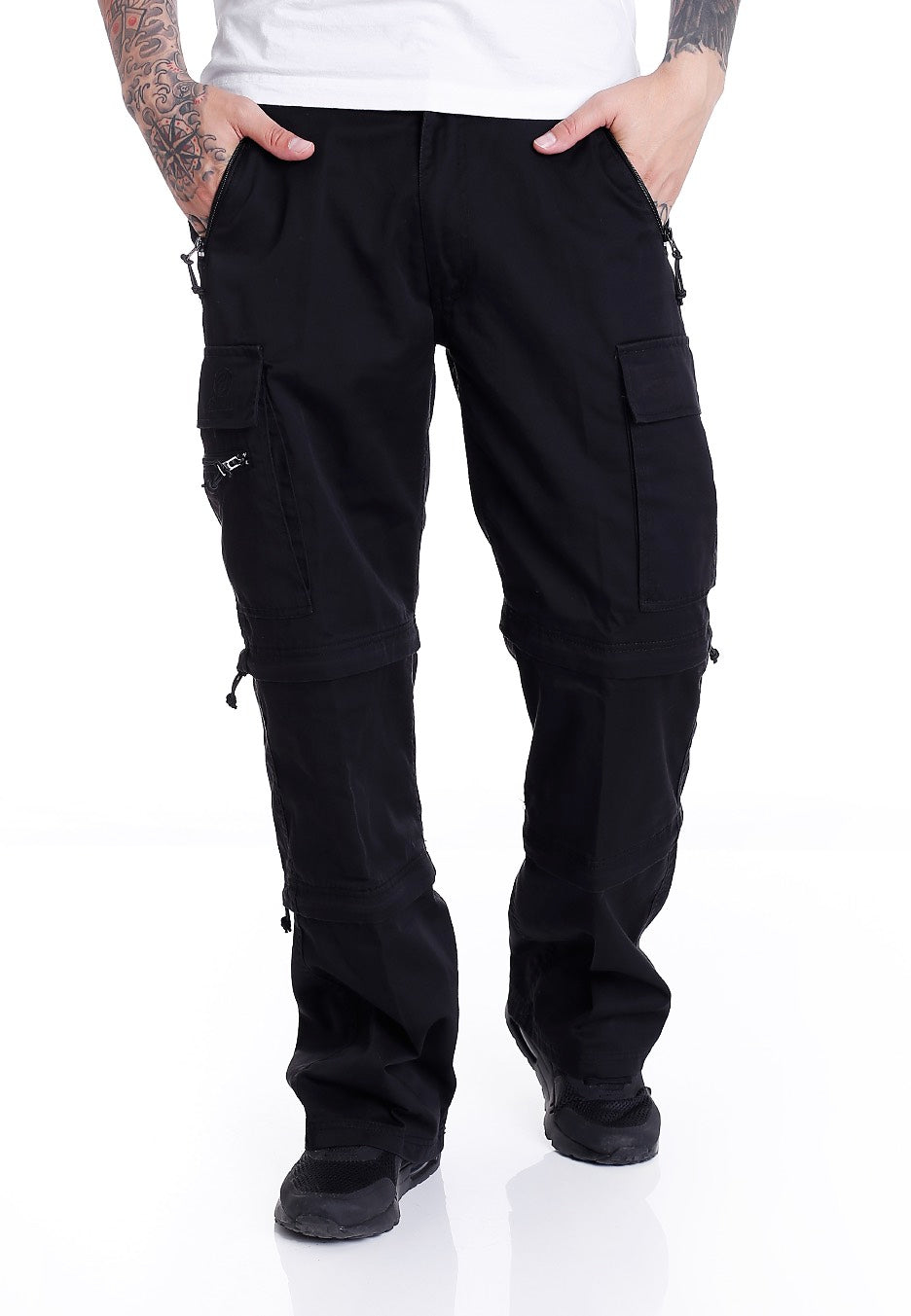 brandit-savannah-pantalon-cargo-noir-loose-fit-homme image 2