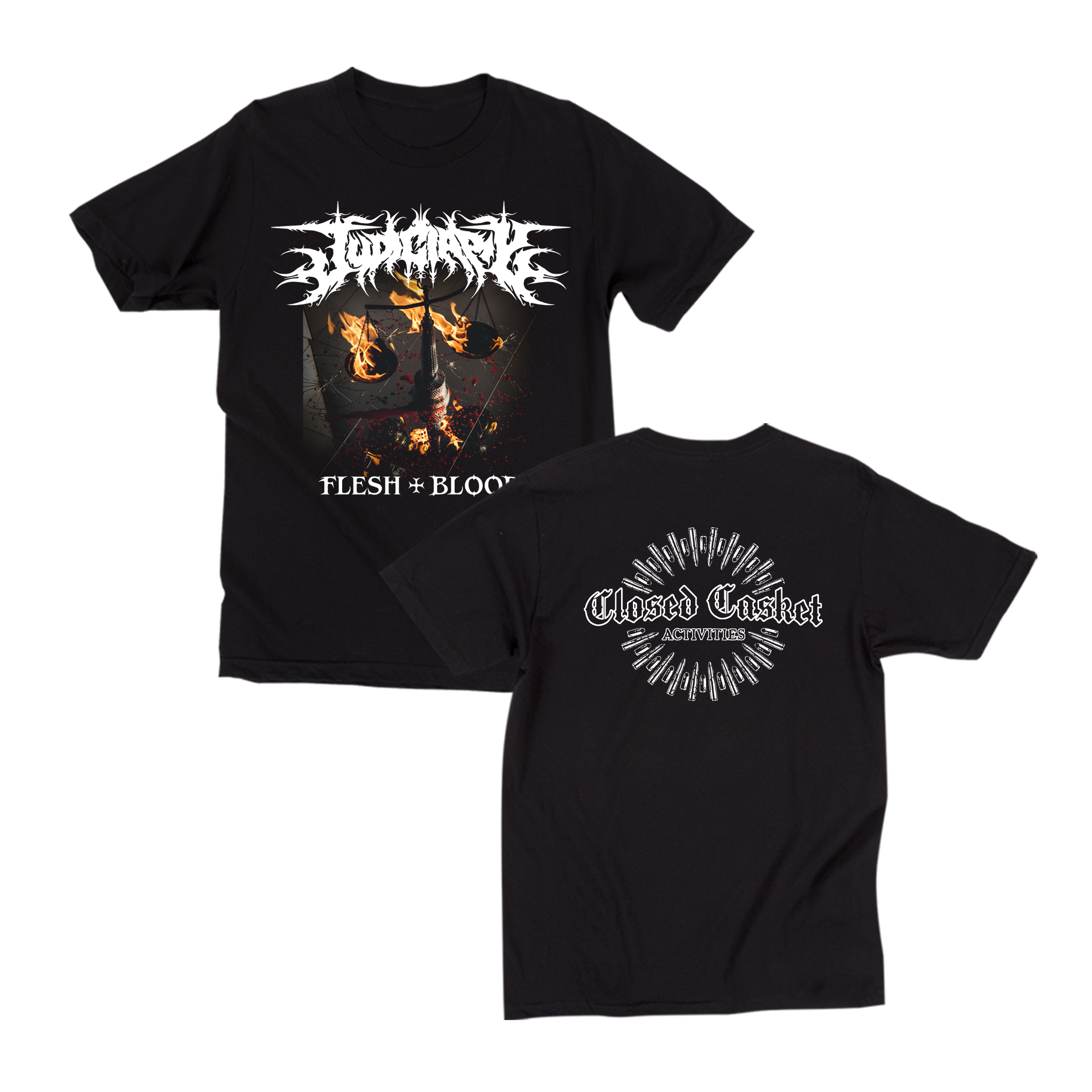 judiciary-flesh-blood-t-shirt-album-coton-m image 1
