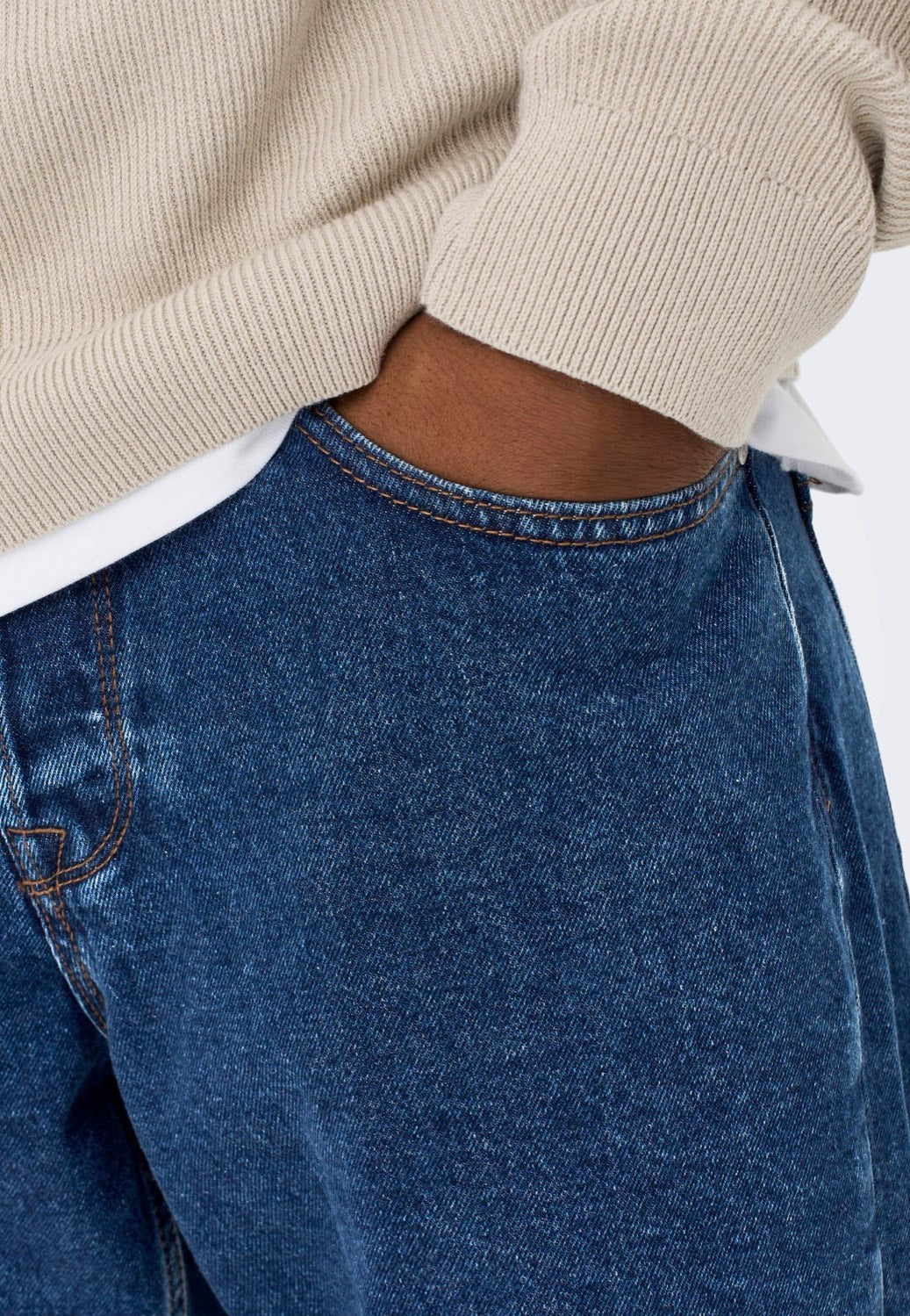 only-sons-avi-beam-jean-bleu-homme-loose image 2