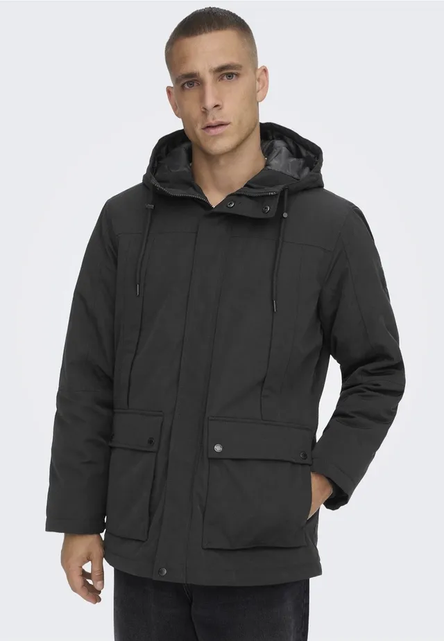 only-sons-jayden-black-veste-homme-noire-hiver image 1