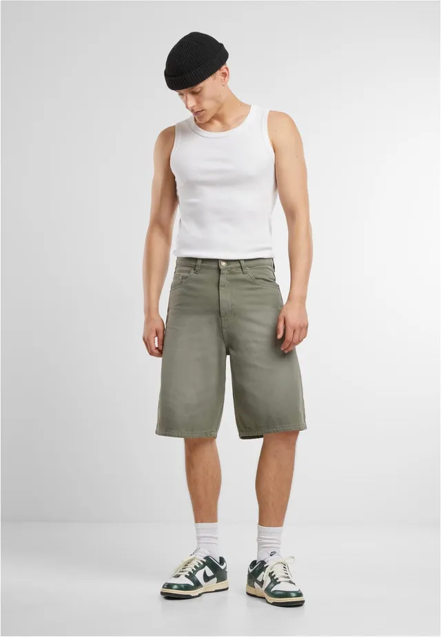 urban-classics-90-s-heavy-denim-paleolive-short-jean-vert image 1