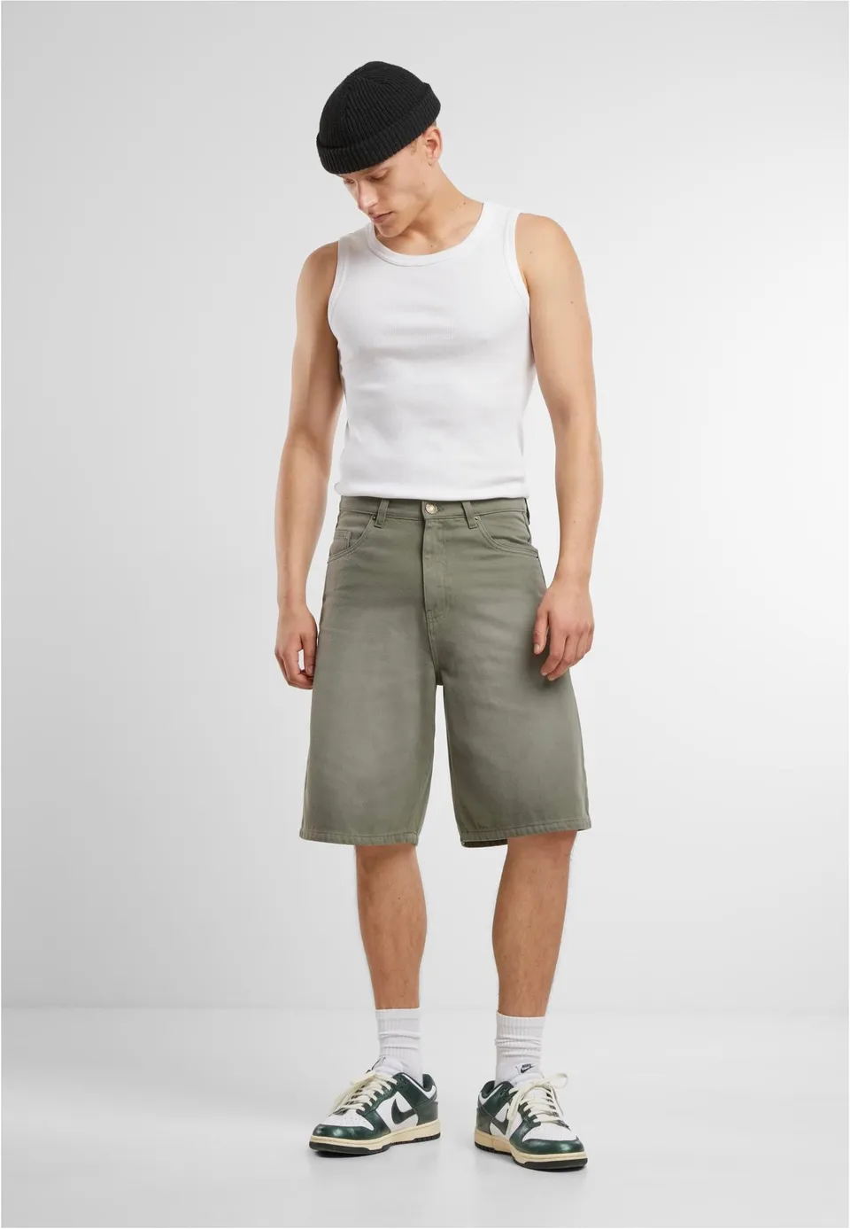 urban-classics-90-s-heavy-denim-paleolive-short-jean-vert image 1