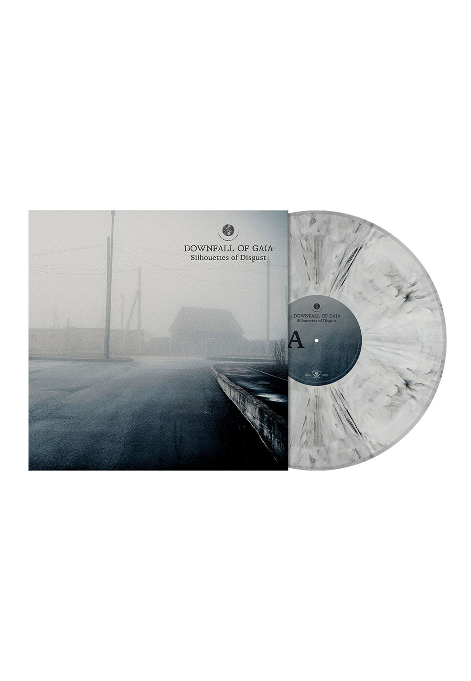 downfall-of-gaia-silhouettes-vinyle-marbr-blanc-noir image 1